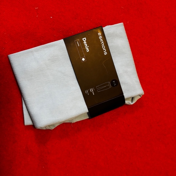 Light blue denim high waist capri leggings jeggings NWT - Picture 2 of 7